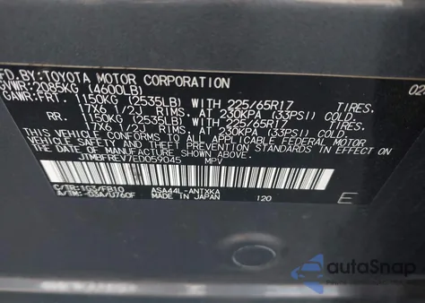 2014 Toyota Rav4 Le from USA, damaged, VIN JTMBFREV7ED059045